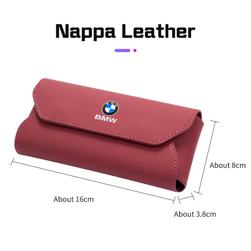 For BMW X1 X3 X4 X5 X6 X7 1 3 5 6 7 Series G20 G30 G11 F15 F16 F48 I7Car Visor Glasses Case Sunglasses Box Organizer Accessories TKJLP1