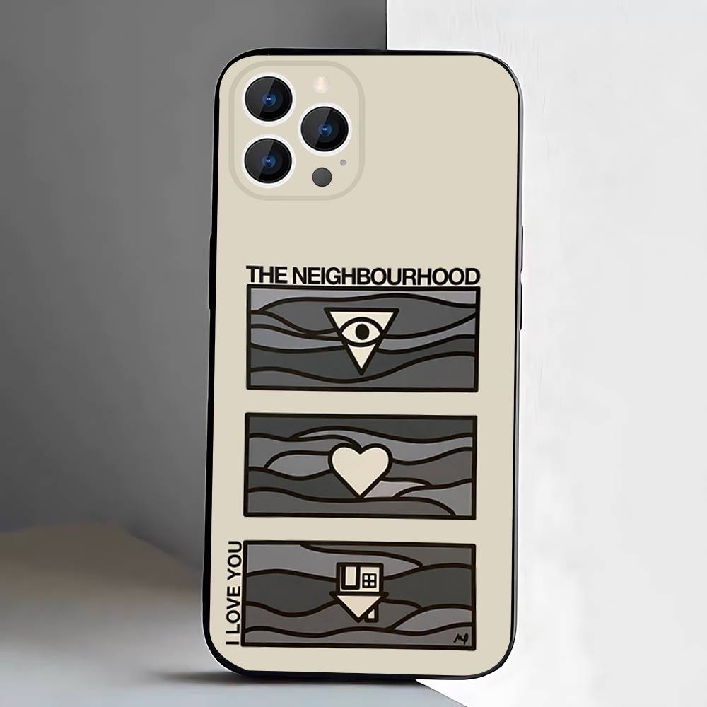 Чехол для телефона The N-Neighbourhood для iPhone 17,16,15,14,13,12,Pro,Max,Plus,E,SE4,Air,Mini Черный Мягкий Короб