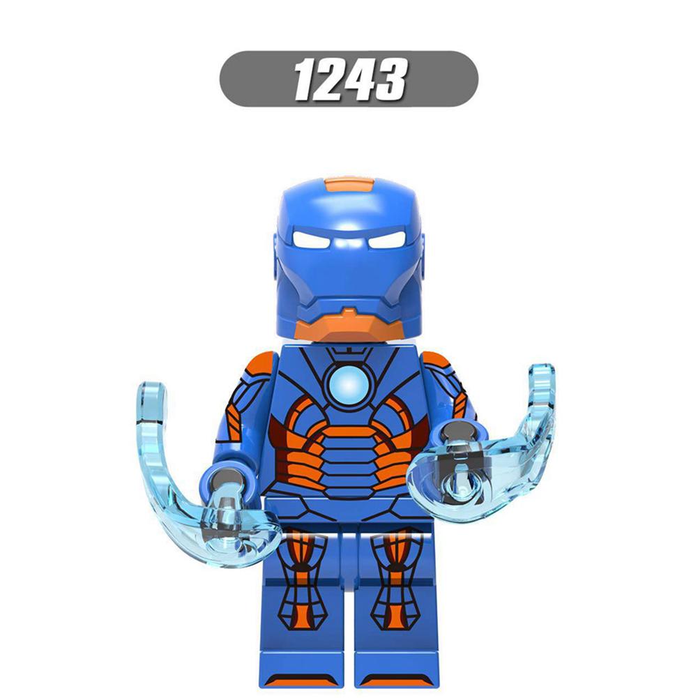 Минифигурки, строительные блоки, Мстители 4, Железный человек, строительные кирпичи, игрушки для детей, игрушки для раннего обучения