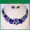 2piece Product Earrings Set Chain Crystal Glass Alloy Dress Accessories Womens Necklace