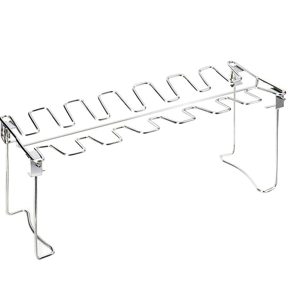 Подставка-держатель для гриля из нержавеющей стали с антипригарным покрытием для куриных ножек