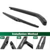 Дворник 14" Комплект заднего дворника и рычага для Subaru Forester SF 1997 - 2002 Щетка для заднего стекла