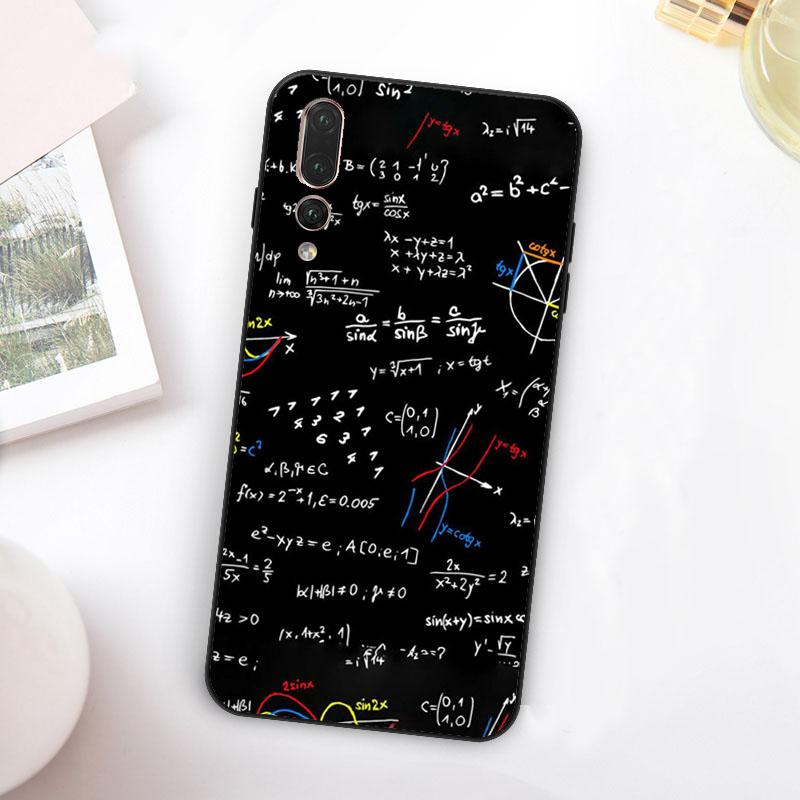 Чехол с формулами и уравнениями для Huawei Nova 11 10 9 SE Y70 Y60 Y90 Y61 Y91 Y73 Y72 12i 11i 8i P30 P40 Lite P60 Pro