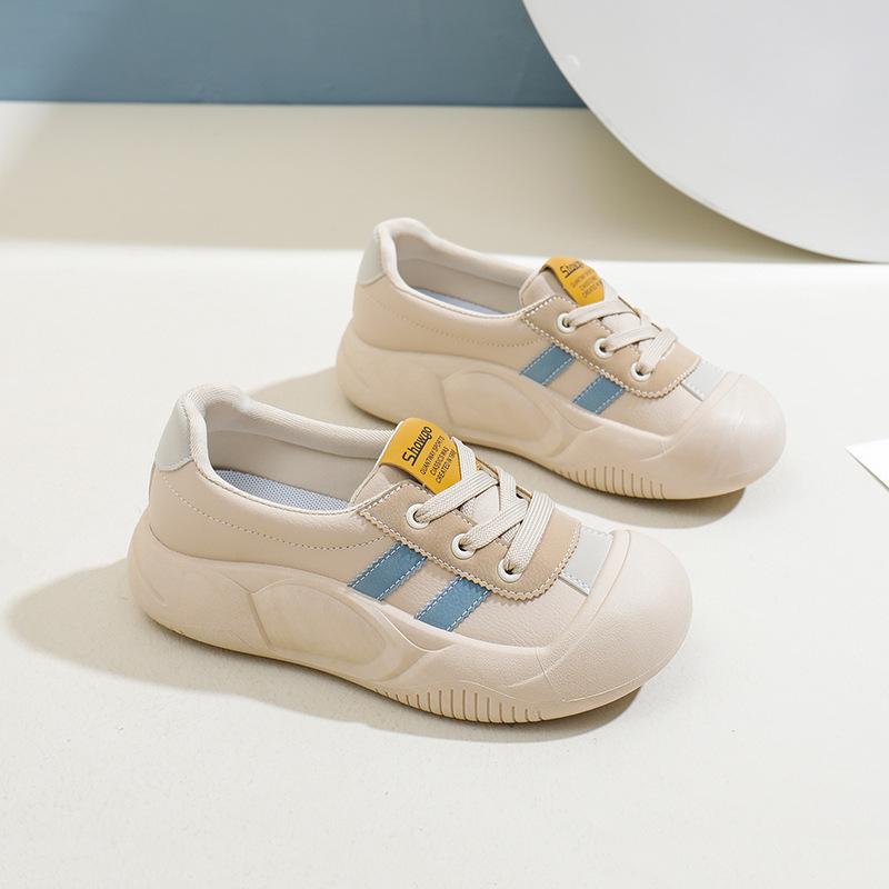 Модные высококачественные женские повседневные кроссовки на платформе для ходьбы, трендовые универсальные женские кроссовки, женская кожаная вулканизированная обувь Chaussure Femme