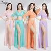 Huayu Dancewear Женский сексуальный комплект для практики танца живота - Костюм для начинающих для восточных выступлений