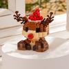 Merry Christmas Micro Building Blocks Santa Claus Elk Snowman Christmas Tree Assembled Mini Bricks Figure Toy For Kid Gifts