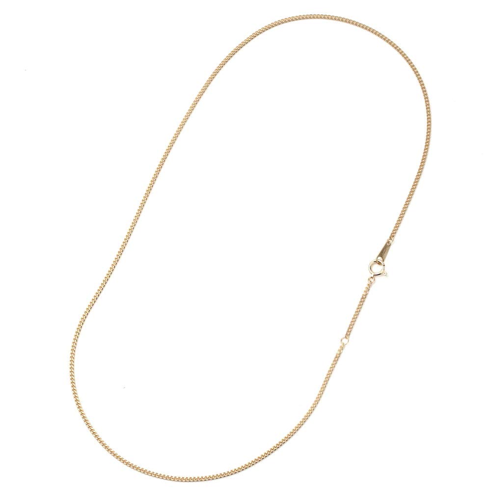 Goods 18K Kihei Necklace 2 Sides 5g 45cm Chain [Happy Shop] Men's Women's