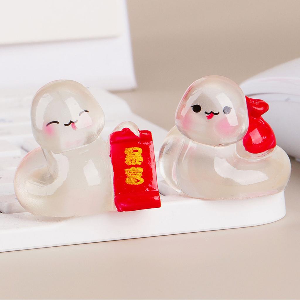 10 шт. Светящиеся змеи Мультяшные Светящиеся в темноте Змеи Миниатюры Декор для спальни и гостиной