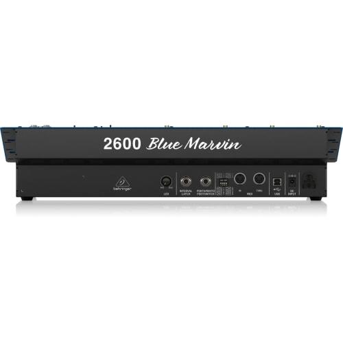 Behringer 2600 BLUE MARVIN Analog Synthesizer, Blue Model, Semi-Modular, 8U Rackmount, with Mechanical Spring Reverb