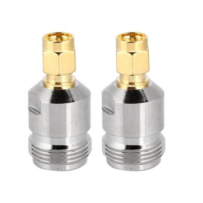 2 шт. разъем N-SMA N-типа, гнездо-SMA-папа, коаксиальный антенный адаптер RF