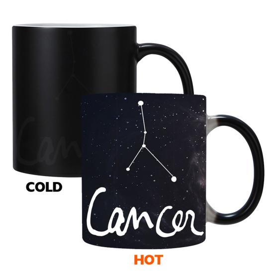 Horoscope Heat Changing Mug 11oz Constellation Tea Cup Ceramic Heat Sensitive Coffee