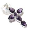 Аметист Драгоценный камень 925 Стерлинговое серебро Ювелирное изделие Подвеска 2,48"