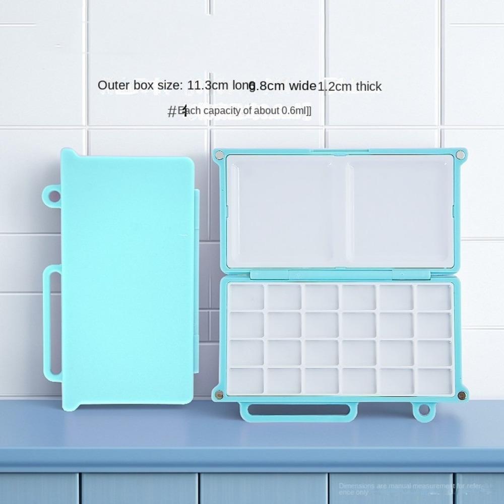 Фиолетово-синий дорожный пластиковый бокс для рисования, мини-портативный бокс для пигментов, подпакет для акварельных красок