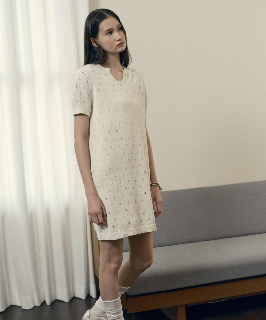 Jucy Judy Paper Yarn Punching Knit Dress J1Op322E
