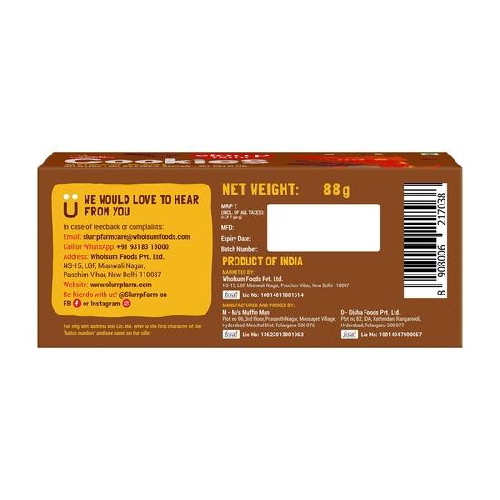 Slurrp Farm No Maida No Refined Sugar Choco Ragi Cookies | Healthy Cookies Biscuit Made With Multigrains | 80g