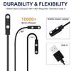 2-Pack Charger Replacement for FAFAFROG Dog Bark Collar, Magnetic Charging Cable, Black