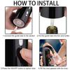 Electric Wine Aerator Pourer Portable One-Touch Wine Decanter Black