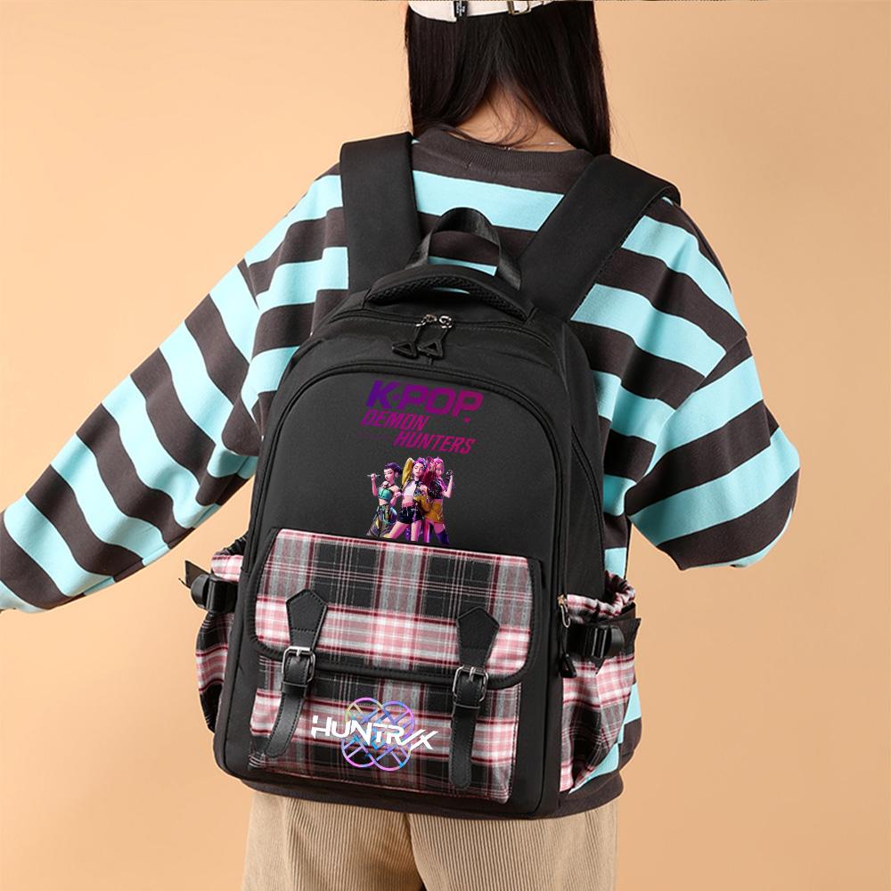 Anime Cute Cartoon K-Pop Printed Large Capacity Backpack for Teenger Student Girl Boy Schoolbag Bookbag Women Waterproof Travel Bag Mochila Kid Gift