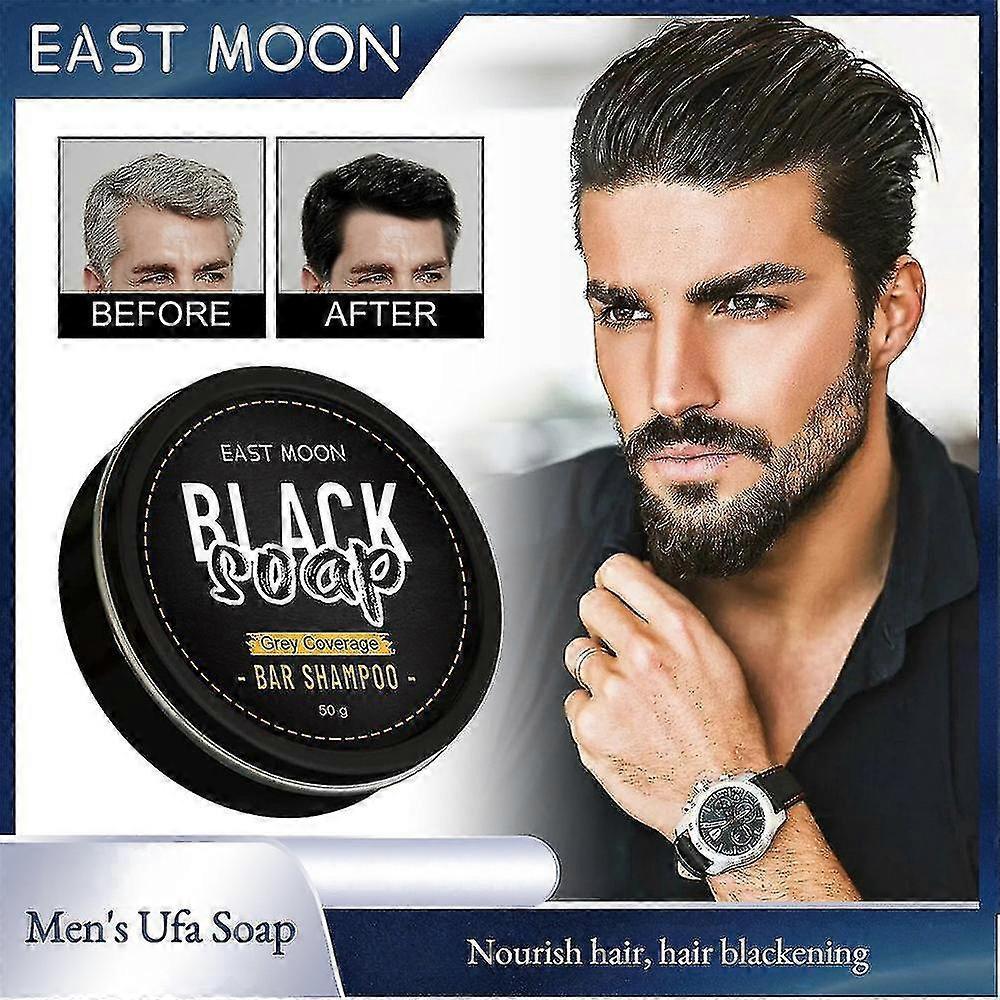 3pcs Hair Darkening Shampoo Bar 100% Natural Organic Conditioner And Repair Soap 2023 New - XSS