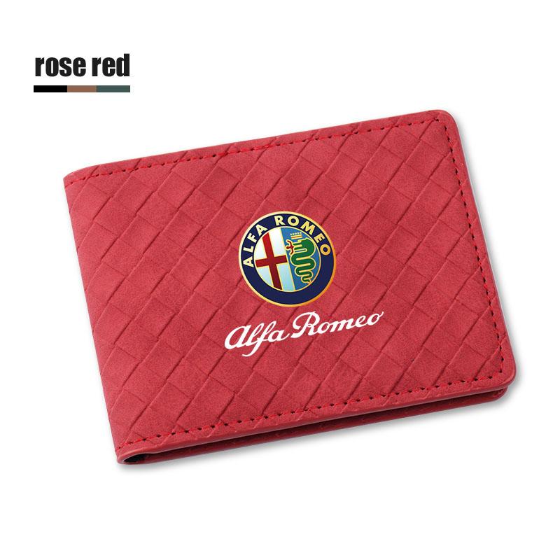 LMRGZ1 Для автомобиля Alfa Romeo Чехол для водительских прав Кожаный Автомобильный чехол для документов на вождение Держатель для кредитных карт Для Alfa Romeo 4C 159 166 Giulia