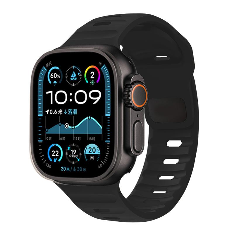 Ремешок Для Apple Watch Браслет 44мм 49мм 45мм 46 42мм 40мм 41мм спортивный Силиконовый браслет correa iwatch Серия 7 6 3 se 8 9 10 ultra 2