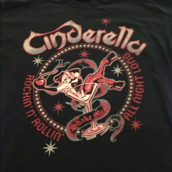 Cinderella Band Cotton Short Sleeve Black Men S4XL TShirt FN152 Unisex T-Shirt