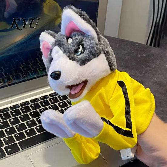 Durable Scratching Toys for Dogs Boxing Husky Hand Puppet, Animal Fighting Glove Toy with Sound Creative Storytelling Puppets Effects, Kung
