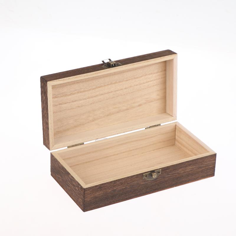 New Vintage-Inspired Boxes With Lid Square Hinged Jewellery Craft Storage Box For Home Decoration DIY Hand-Made Mother's Day
