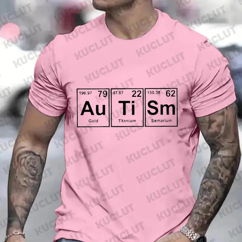 Men Clothing Autism Awareness Casual Fashion Fashion Streetwear Autism Aware Support Tees Harajuku Y2k Graphic Tops Male T-Shirt