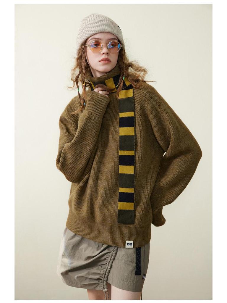 2024 Striped Color-Match Knit Scarf: Versatile, Stylish Accessory for Men & Women