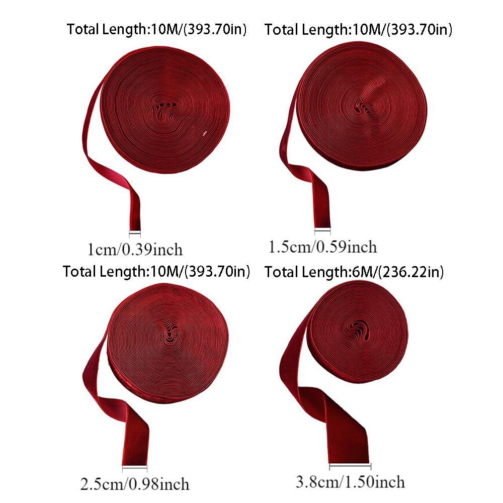 Бархатная ткань Рождественские украшения Лента 6/10 м Украшение для подвешивания на елку Рождественское украшение для дома/ улицы