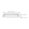Large 22 Inch Rectangular Water Tray Flower Pot Pad Flowerpot Base Tray Plastic Flower Pots Drip Tray Planter Pan Window Shelf
