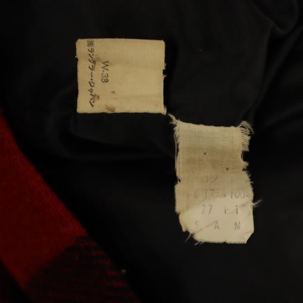 Wrangler Винтажная клетчатая куртка 70-х с длинным рукавом L Красная серия Мужская Б/У