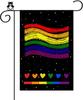 Maicaiffe Pride Rainbow Garden Ag Double Sided, Gay Pride Yard Lawn Sign, Support Gay Yard Sign, Rainbow Transgender Ag LLX