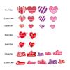 716pcs Foam Heart Stickers Kit Multipurpose Heart Decoration Decals For Wedding Party Supplies
