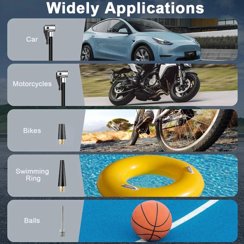 New Intelligent Electric Fast Charging Portable Air Pump Suitable for Motorcycles, Bicycles, Boats, Cars, Digital Screen Display Car Air Compressor
