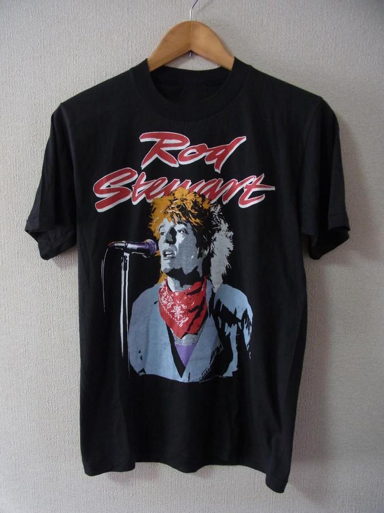 Rod Stewart Live In Concert Heavy Cotton Adult TShirt All Size Unisex T-Shirt