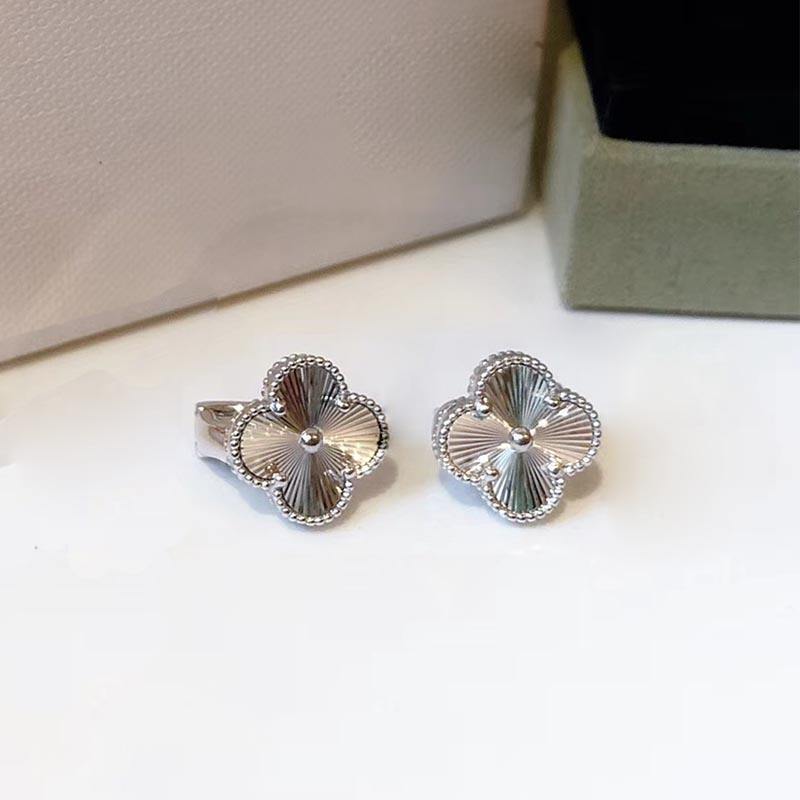 Серьги Four Leaf Grass, легкие роскошные белые рябчики с красным агатом и малахитом, женские серьги-гвоздики