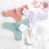 Women Panties Cotton Low-Rise Seamless Elastic Good Breathability Underpants Solid Color Moisture-wicking Briefs for Sport Work