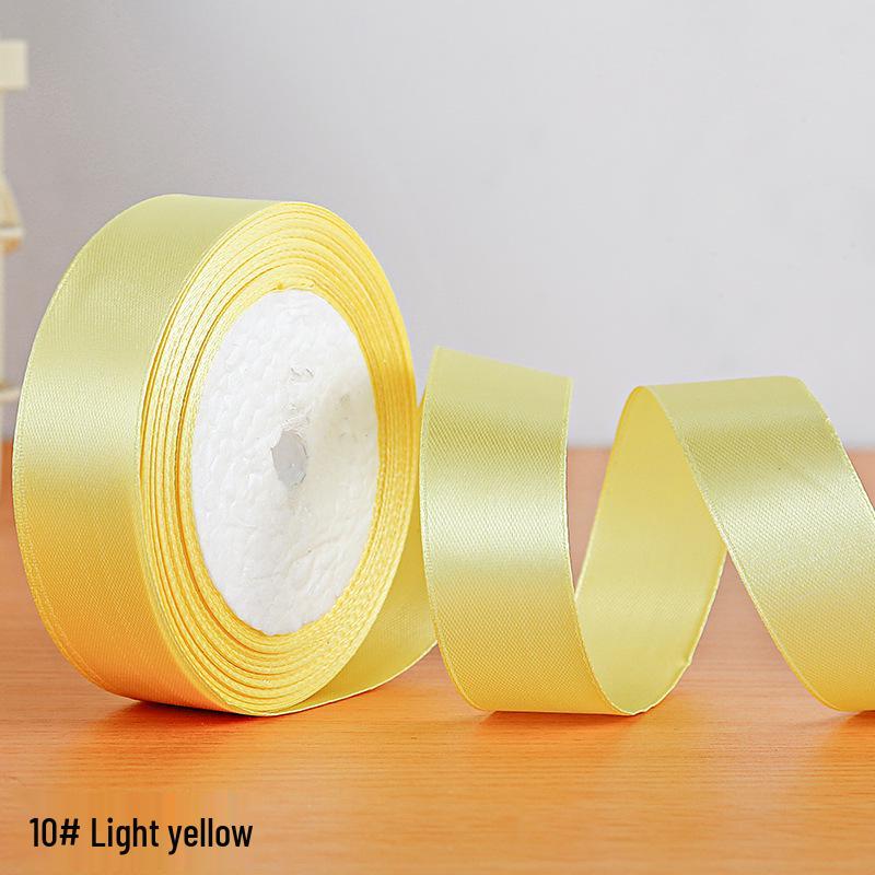 Полиэстеровая атласная лента 2,5 см для подарочной коробки и аксессуаров для волос