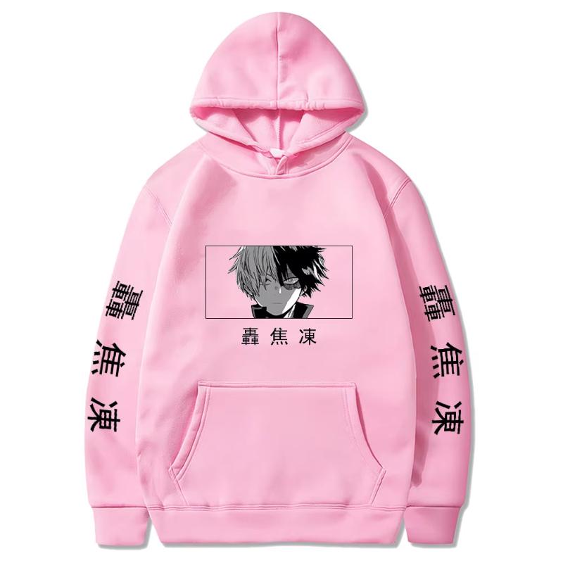 Японское Аниме Моя Геройская Академия Худи Тодороки Шото Принт Пуловер Мужские Женские Толстовки Удобный Уличный Пуловер