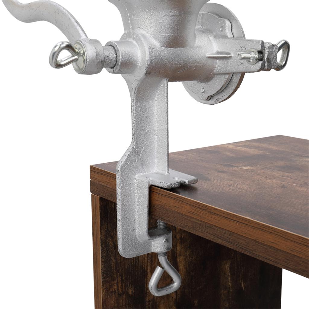 Corn Grinder, Hand Cranking Grain Grinder, Manual Grain Mill with 500ML High Hopper for Grinding Corn, Nut, Spice, Wheat, Coffee, Grinder Tool Silver