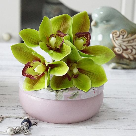 Искусственный цветок Тонкая работа Погодоустойчивый 4 ветки Реалистичное прикосновение Ультрареалистичная имитация