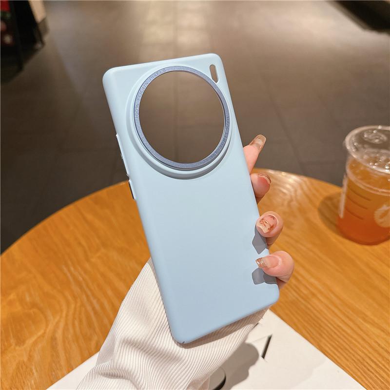 Для vivo X100 X100s Pro Прочная металлическая рамка для объектива с большим отверстием на ощупь, защитный чехол для ПК, задняя крышка в виде ракушки