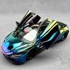 Гальваническое покрытие Версия 1:24 720S Сплав Спортивный Автомобиль Модель Литье под Давлением Металл Трек Гоночный Автомобиль Модель Транспортного Средства Звук и Свет Детская Игрушка Подарок