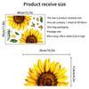Sunflower Wall Sticker Bathroom Toilet Decor Living Room Cabinet Home Decoration