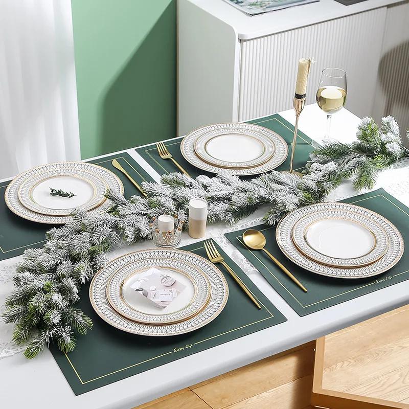 Творческий скандинавский Пномпень Керамическая чашка для кофе Блюдце Керамическая тарелка Бытовая тарелка для овощей Тарелка для стейка Посуда