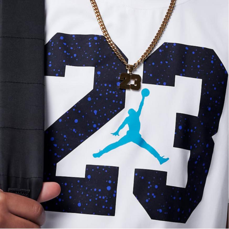 Jordan Kids T Shirts Crew Neck Moderate FV2625-100