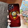 Vintage USSR CCCP Phone Case For iPhone 16 15 14 Pro Max 11 12 13 Pro Max Mini XR 16e 15 16 Plus Bumper Cover