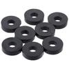 8pcs Black Isolation Pads Rubber Spacers Washers Sturdy Round Washers  Home